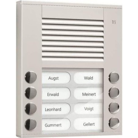 Audio Außenstation PES08-EN/04 8Tasten 2reihig AP silber (PES08-EN/04)