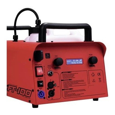 Antari FT-100 Fire Training Nebelmaschine - 1500W, Rot, 6L Tank für Feuerwehrübungen (51702602)