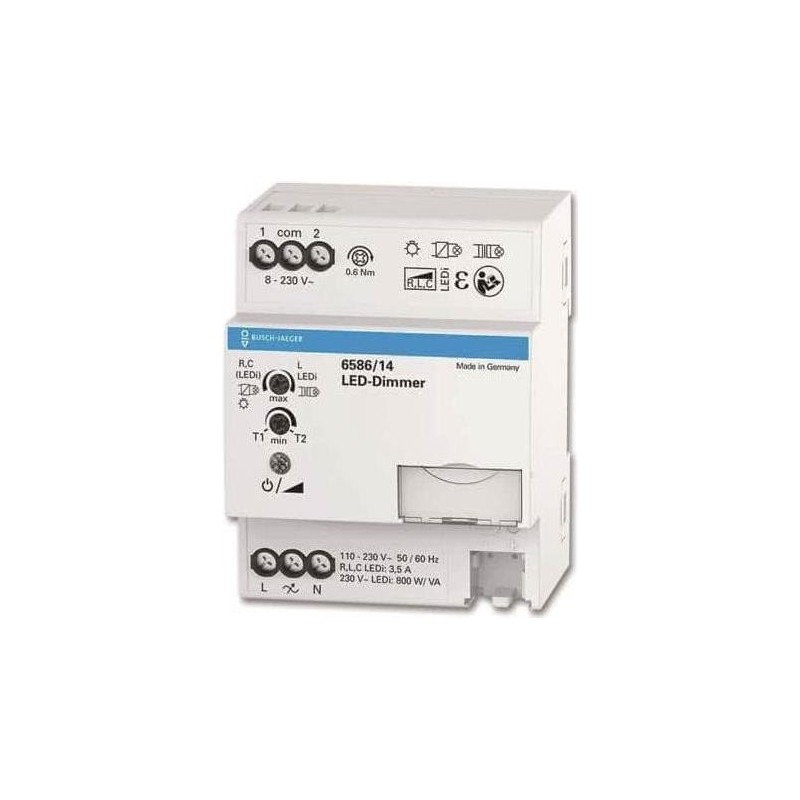 BUSCH 6586/14 LED-Dimmer, REG, 800 VA (2CKA006590A0192)