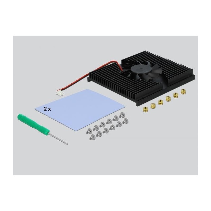 DeLOCK PCI Express x8/x16 Card 4 x internal NVMe M.2 Key M - Speicher-Controller - M.2 - M.2 Card - PCIe 3.0 x16 (90409)