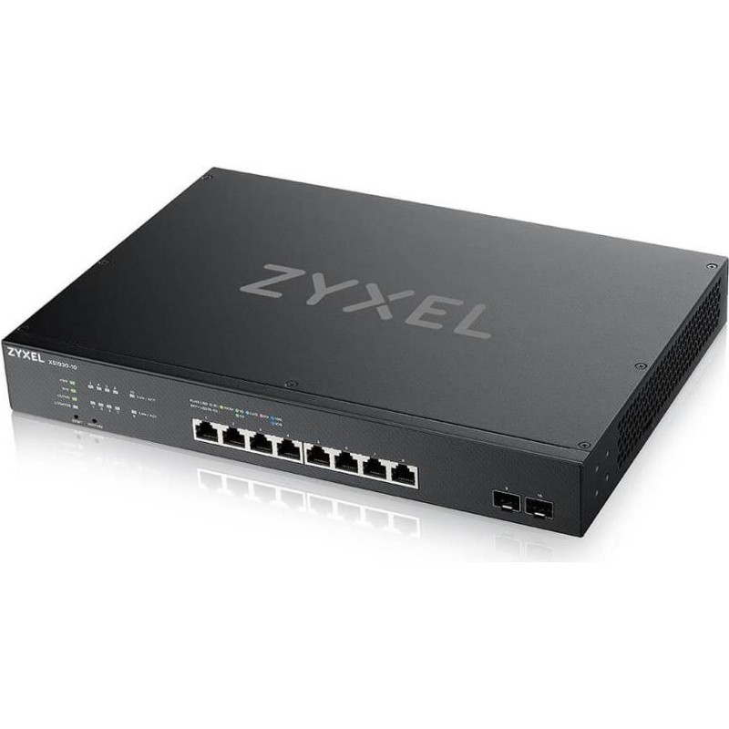 Zyxel XS1930-10 - Switch - Smart - 8 x 100/1000/2,5G/5G/10GBase-T + 2 x 10 Gigabit SFP+ - an Rack montierbar (XS1930-10-ZZ0101F