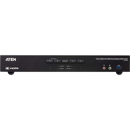 ATEN CS1844 KVMP Switch - KVM-/Audio-/USB-Switch - 4 x KVM/Audio/USB - 1 lokaler Benutzer - Desktop (CS1844)