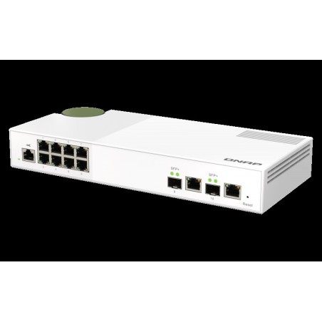 QNAP QSW-M2108-2C - Switch - managed - 2 x 10 Gigabit SFP+ + 8 x 2.5GBase-T - Desktop