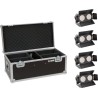 EUROLITE Set 4x LED CBB-2 WW/CW Fairlight + Case (20000838)
