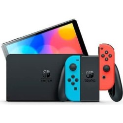 Nintendo Switch OLED - Spielkonsole - 1080p (Full HD) - Schwarz, Neonrot, Neonblau (10007455)