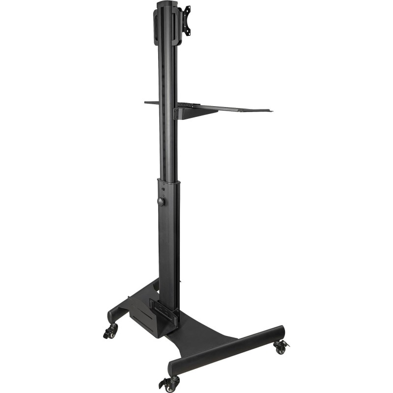 StarTech.com Computertisch mit Rollen und Monitorhalterung - CPU/PC-Halter - Tastaturablage - Ergonomischer höhenverstellbarer