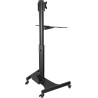 StarTech.com Computertisch mit Rollen und Monitorhalterung - CPU/PC-Halter - Tastaturablage - Ergonomischer höhenverstellbarer