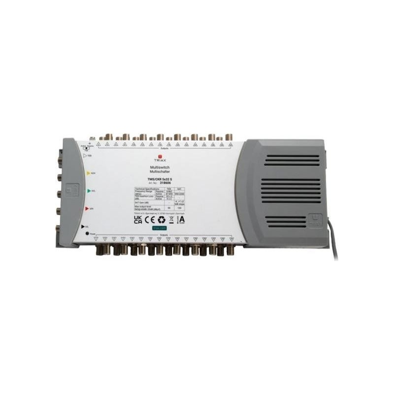 TRIAX TMS/CKR 5x24S Einzel Multischalter 4SAT+1terr. Eing. 24fach m.NT 318605 (318605)