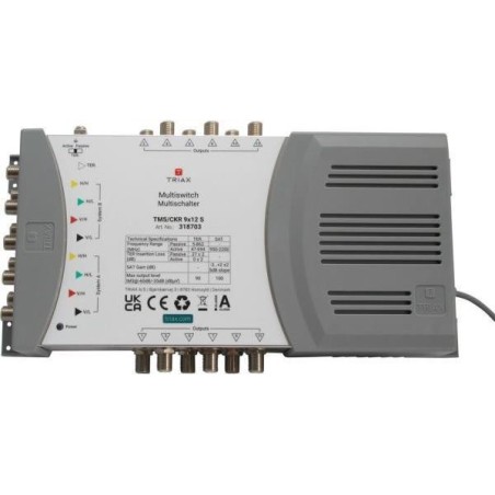 Triax TMS/CKR 9x12 S Satblock-Verteilung 5 Eingänge 12 Ausgänge (318703)