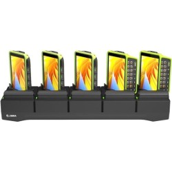 Zebra - Handgerät-/Akku-Ladeschale - 5 Slots - für Zebra WT5400, WT6400 (CRD-WT5X6-5S5BC-01)