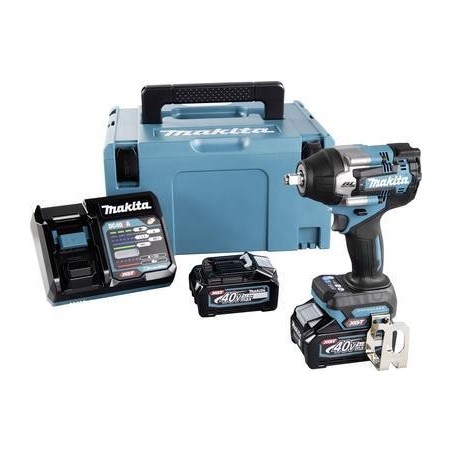 Makita TW007GM201 - Schlagschrauber - schnurlos - 4 Geschwindigkeiten - 1/2" -Vierkantantrieb - 1100 N m - 2 Akkus, Ladegerät e