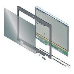 3M ALCF-P-KIT-MATTE Rahmenloser Blickschutzfilter, Advanced Light Control Film, 43,20cm (17") (43,2cm)