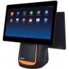 Sunmi T2s, 39,6cm (15.6"), Android, schwarz, orange Kassensystem, Retail, Touchscreen, kapazitiv, 39,6cm (15.6"), Auflösung: 19