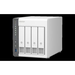 QNAP TS-433 - NAS-Server - 4 Schächte - SATA 6Gb/s - RAID 0, 1, 5, 6, 10, 50, JBOD, 60 - RAM 4 GB - Gigabit Ethernet / 2.5 Giga