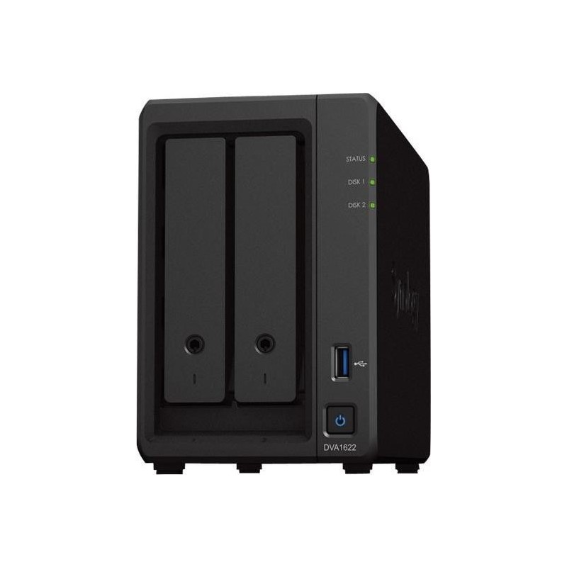 Synology Deep Learning NVR DVA1622 - 16-Kanal NVR mit Intel Celeron J4125, 6 GB RAM und KI-Analyse