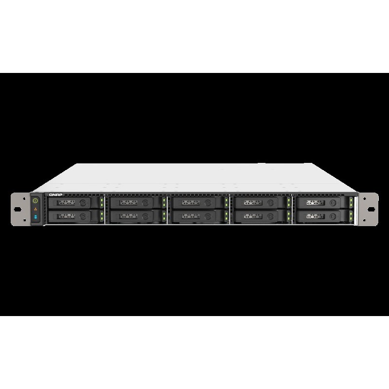 QNAP TS-h1090FU - NAS-Server - 10 Schächte - Rack - einbaufähig - SATA 6Gb/s / PCIe (NVMe) / U.2 - RAID RAID 0, 1, 5, 6, 10, 50