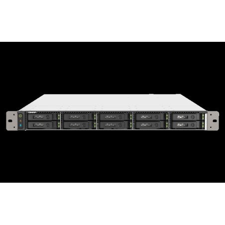 QNAP TS-h1090FU - NAS-Server - 10 Schächte - Rack - einbaufähig - SATA 6Gb/s / PCIe (NVMe) / U.2 - RAID RAID 0, 1, 5, 6, 10, 50