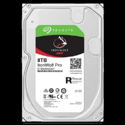 SEAGATE Ironwolf PRO Enterprise NAS HDD 8TB 7200rpm 6Gb/s SATA 256MB cache 8,9cm 3.5" 24x7 für NAS & RAID Rackmount Systeme BLK