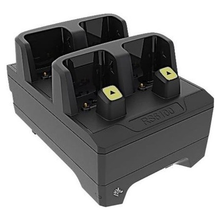 Zebra 4-Slot Ring Scanner Cradle - Handgerät-/Barcodescanner-Ladeschale - Ausgangsanschlüsse: 4 (CRD-RS61-4SCHG-01)