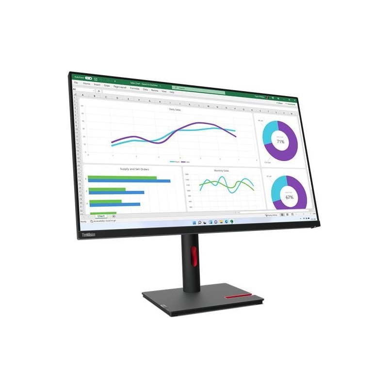 Lenovo ThinkVision T32h-30 80 cm (31.5" ) 2560 x 1440 Pixel Quad HD LED Schwarz (63D3GAT1EU)