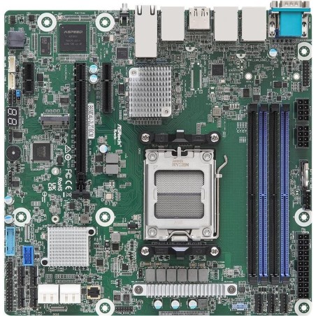 ASRock Rack B650D4U-2L2T/BCM - Motherboard - micro ATX - Socket AM5 - AMD B650E Chipsatz - USB 3,2 Gen 1 - 2 x 10 Gigabit LAN,