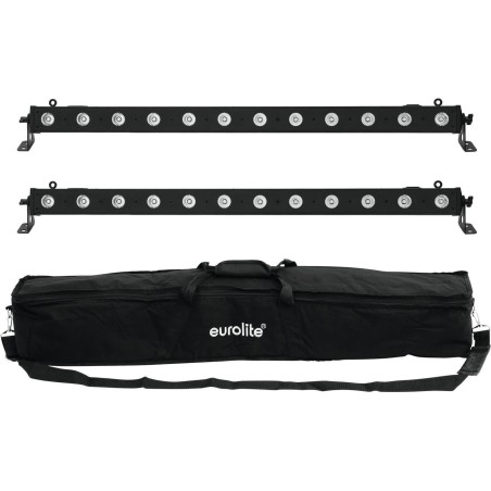 EUROLITE Set 2x LED BAR-12 QCL RGBW + Soft-Bag (20000406)