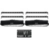 EUROLITE Set 4x LED BAR-12 QCL RGBW + 2x Soft-Bags + Controller (20000407)