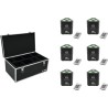 EUROLITE Set 6x AKKU TL-3 TCL Trusslight QuickDMX + Case TDV-1 (20000625)