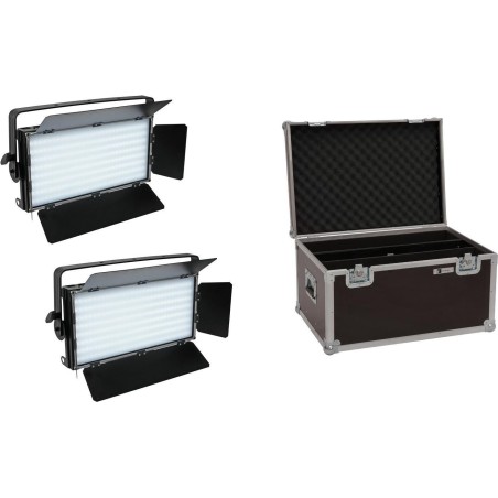 EUROLITE Set 2x LED PLL-480 CW/WW Panel + Case (20000676)