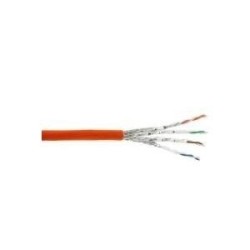 INLINE - Bulkkabel - 300 m - SFTP, PiMF -Cat.7a Rohkabel - halogenfrei - orange