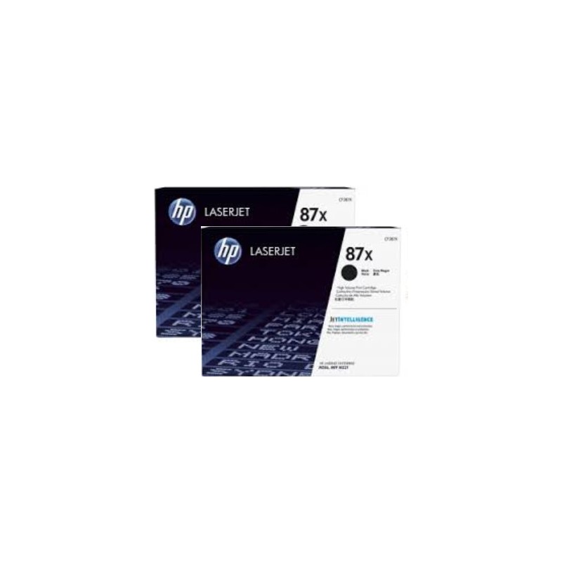 HP Toner CF287XD (87X) - Doppelpack - Schwarz - Kapazität: 2x 18.000 Seiten (CF287XD)