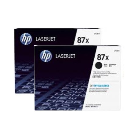 HP Toner CF287XD (87X) - Doppelpack - Schwarz - Kapazität: 2x 18.000 Seiten (CF287XD)