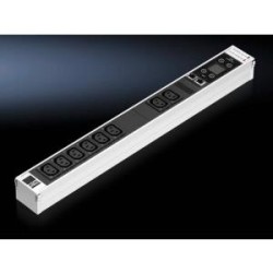 RITTAL DK PSM Messmodul modul. PSM Stromvert. 2 Steckpl. Stromschiene. Ausg. IEC 60320 8xC13 Eing. 207V-250V 16A max. 3680W Aus
