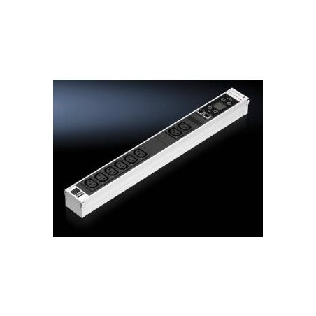 RITTAL DK PSM Messmodul modul. PSM Stromvert. 2 Steckpl. Stromschiene. Ausg. IEC 60320 8xC13 Eing. 207V-250V 16A max. 3680W Aus