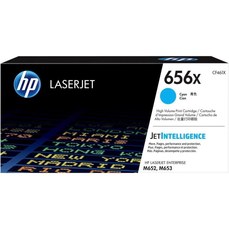 HP 656X - Hohe Ergiebigkeit - Cyan - original - LaserJet - Tonerkartusche (CF461X) - für Color LaserJet Enterprise M652dn, M652