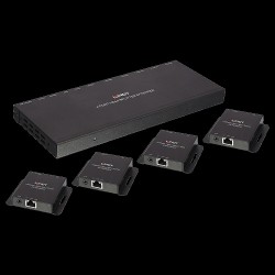LINDY Cat.6 HDMI & IR Splitter Extender with Loop Out - Video-/Audio-/Infrarot-Übertrager - 4 Anschlüsse - bis zu 70 m