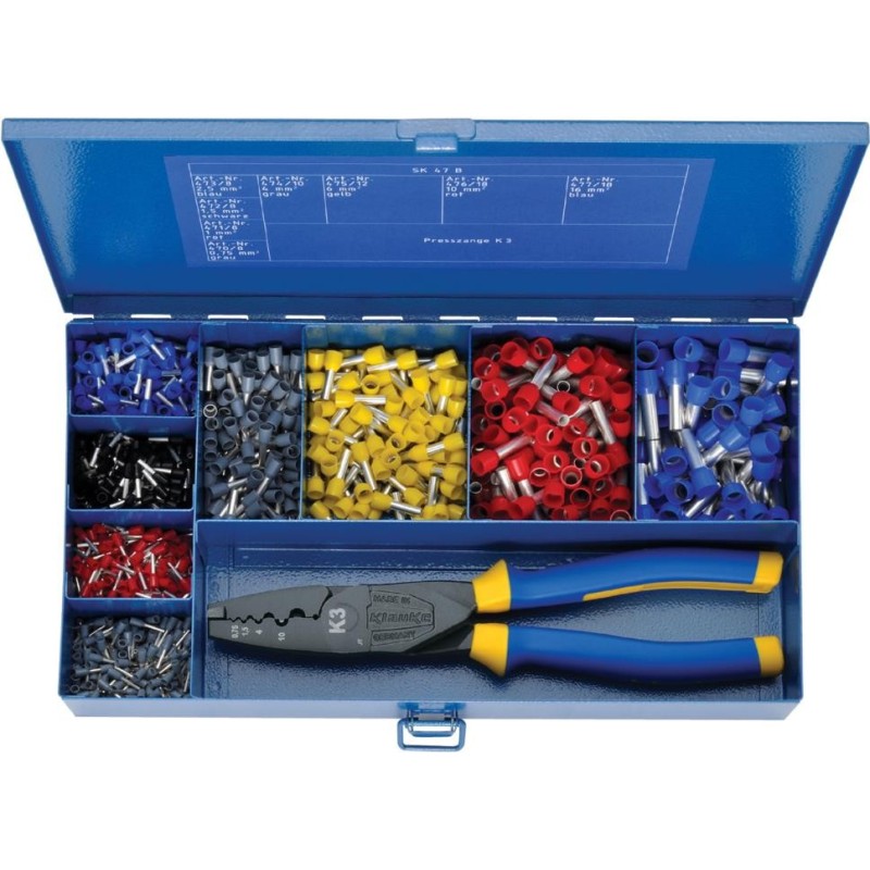 Gustav Klauke GmbH SK47B Kabel-Crimper Werkzeugsatz Blau - Gelb (SK47B)