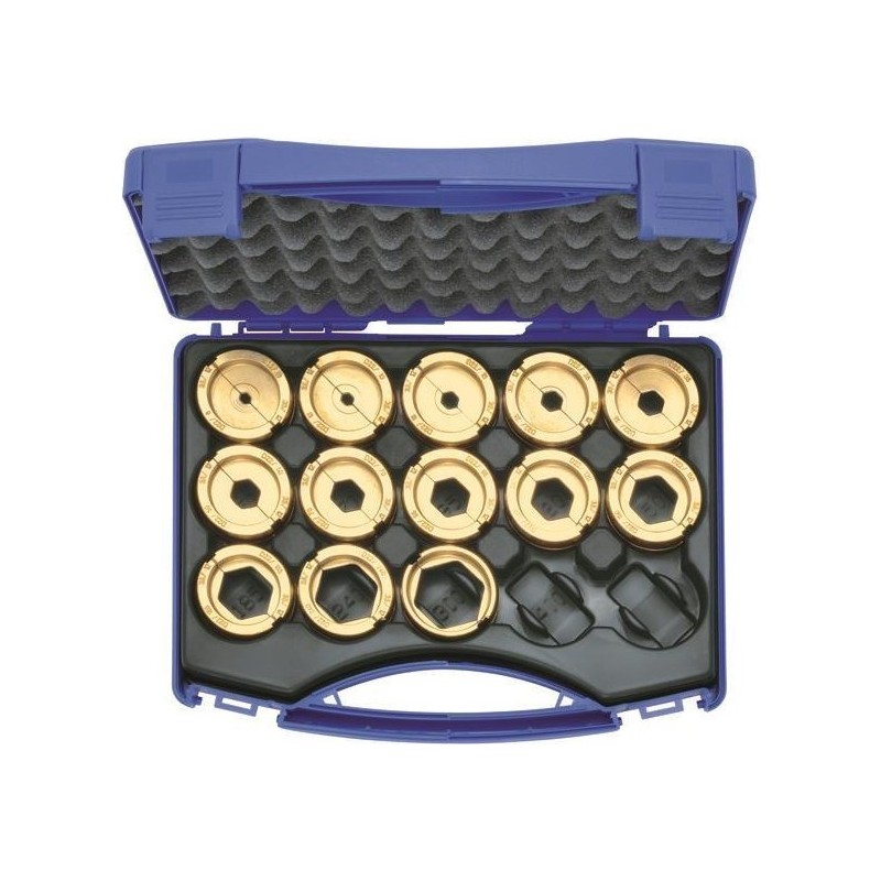 Presseinsatzset 6-300qmm D22 im Kunstst. 14teilig Ser.22 (D22SET)