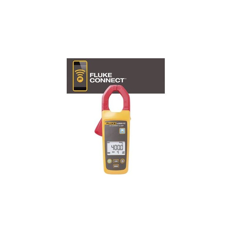 Fluke FLK-a3000 FC Stromzange Kalibriert nach DAkkS digital Datenlogger CAT III 600 V (4401588)