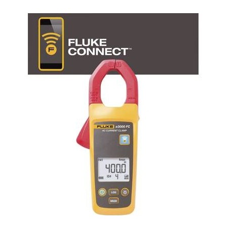 Fluke FLK-a3000 FC Stromzange Kalibriert nach DAkkS digital Datenlogger CAT III 600 V (4401588)