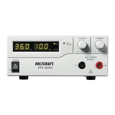 Voltcraft Labornetzgerät, einstellbar PPS-16005 1 - 36 V/DC 0 - 10 A 360 W 2 x USB, Remote programmi (PPS-16005)