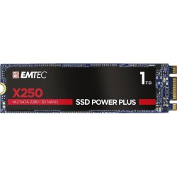 EMTEC SSD Power Plus X250 - SSD - 1TB - intern - M.2 2280 - SATA 6Gb/s (ECSSD1TX250)