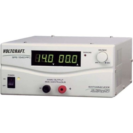 Voltcraft Labornetzgerät, einstellbar SPS 1540 PFC 3 - 15 V/DC 40 - 4 A 600 W 1 x Remote (SPS-9400)