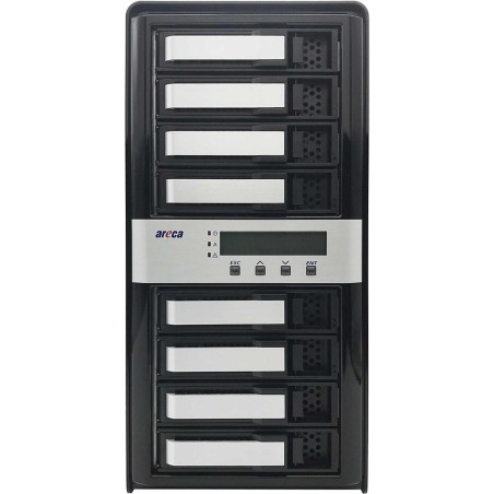 Areca ARC-8050T3U-8 NAS & Speicherserver Tower Eingebauter Ethernet-Anschluss Schwarz (ARC-8050T3U-8)