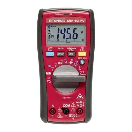 Benning MM 10-PV Hand-Multimeter digital Datenlogger CAT IV 600 V Anzeige (Counts): 6000 (044089)