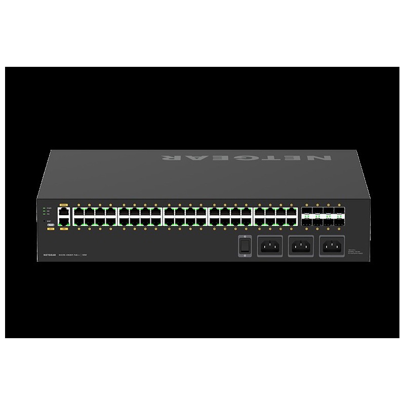 NETGEAR AV Line M4250-40G8XF-PoE++ - Switch - L3 - managed - 40 x 10/100/1000 (PoE++) + 8 x 1 Gigabit / 10 Gigabit SFP+ - Seite