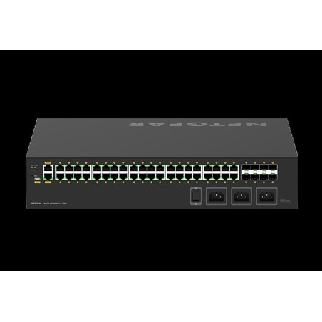 NETGEAR AV Line M4250-40G8XF-PoE++ - Switch - L3 - managed - 40 x 10/100/1000 (PoE++) + 8 x 1 Gigabit / 10 Gigabit SFP+ - Seite