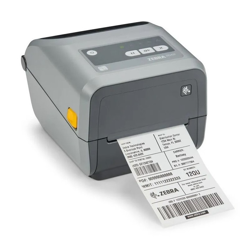 Zebra ZD421c - Etikettendrucker - Thermotransfer - Rolle (11,2 cm) - 203 dpi - bis zu 152 mm/Sek. - USB 2.0, USB-Host, NFC, Blu