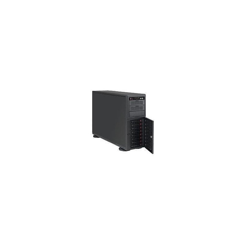 Super Micro Supermicro SC743 AC-1K26B-SQ - Tower - 4U - Erweitertes ATX - SAS - Hot-Swap 1200 Watt - Schwarz - USB (CSE-743AC-1