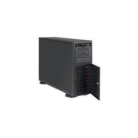 Super Micro Supermicro SC743 AC-1K26B-SQ - Tower - 4U - Erweitertes ATX - SAS - Hot-Swap 1200 Watt - Schwarz - USB (CSE-743AC-1